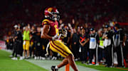 USC receiver Makai Lemon remains near the top of the national receiving ranks after Week 6. 