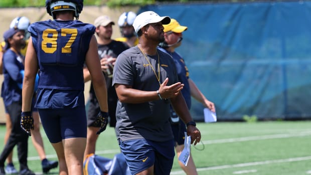 West Virginia University co-defensive coordinator/secondary coach ShaDon Brown.