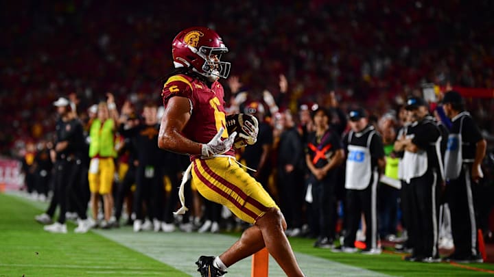 USC receiver Makai Lemon remains near the top of the national receiving ranks after Week 6. 