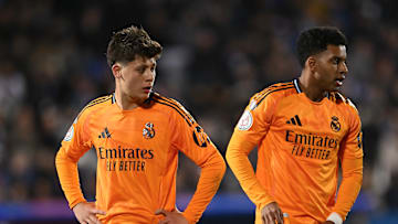Arda Guler and Rodrygo in a Copa Del Rey match last season