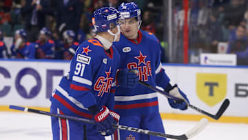 Ivan Demidov (91), Nikolai Polyakov (14) SKA Hockey Club...