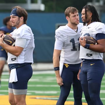 West Virginia University quarterback Nicco Marchiol