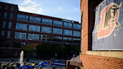 Fans enter the stadium on game day at Durham Bulls Athletic Park in Durham, North Carolina, on Tuesday, Sept. 20, 2022.