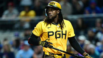 May 10, 2024; Pittsburgh, Pennsylvania, USA; Pittsburgh Pirates shortstop Oneil Cruz (15) walks to the dugout after striking out in the seventh inning against the Chicago Cubs at PNC Park. Mandatory Credit: David Dermer-USA TODAY Sports