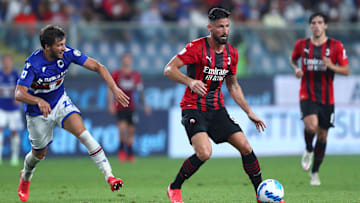 Olivier Giroud contro la Sampdoria