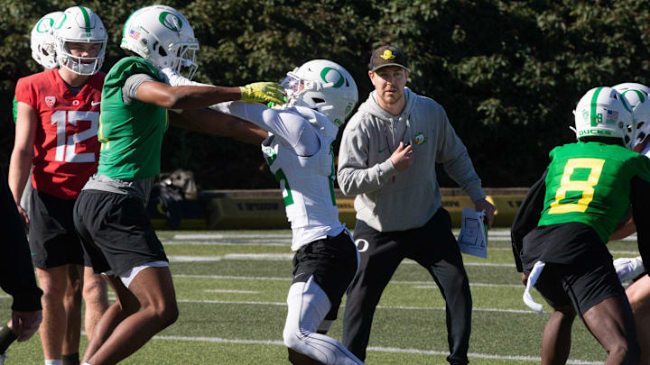 Will Stein's hands-on coaching style and attention to detail has produced potent offenses at Oregon, two Heisman finalists. 