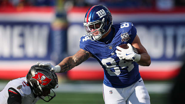  New York Giants tight end Theo Johnson 
