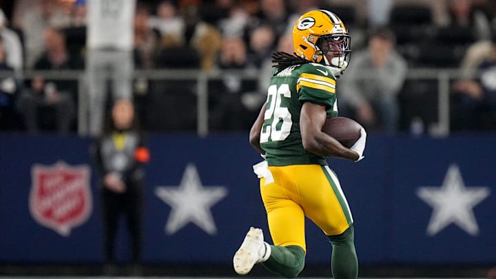 Green Bay Packers safety Darnell Savage (26) returns an interception for a touchdown during the