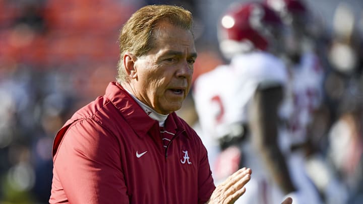 Alabama Crimson Tide head coach Nick Saban