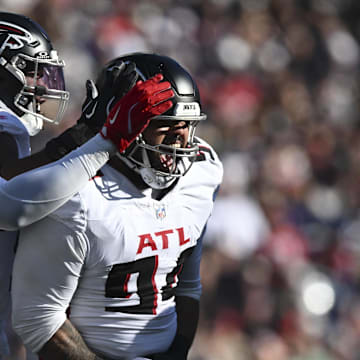 Atlanta Falcons defensive end LaCale London 