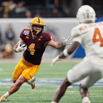 Skattebo totaled over 250 total yards against Texas in the College Football Playoff.