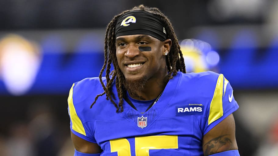 Demarcus Robinson will miss the first three games of 2025. | Alex Gallardo-Imagn Images