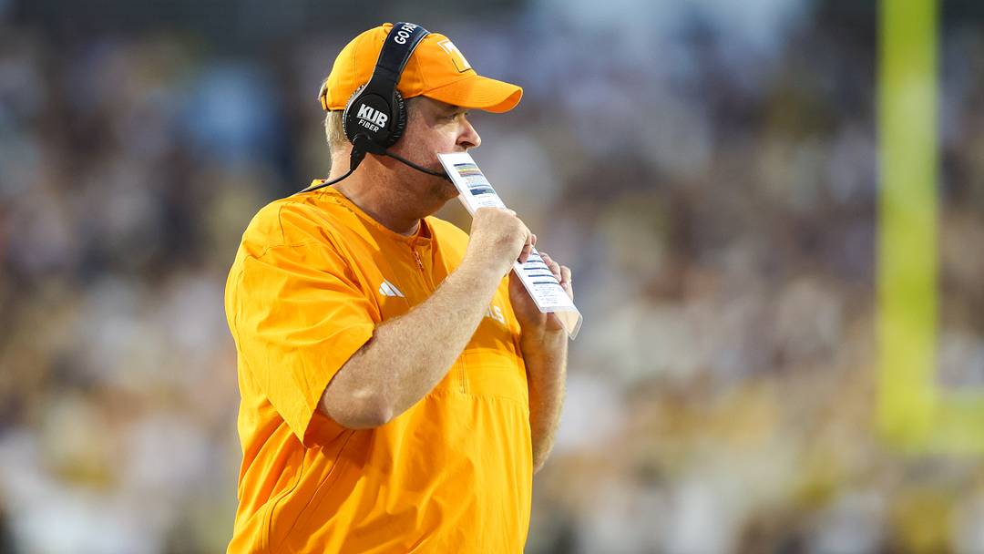 Sep 12, 2026; Atlanta, Georgia, USA; Tennessee Volunteers head coach Josh Heupel on the sideline against the Georgia Tech Yellow Jackets in the first quarter at Bobby Dodd Stadium at Hyundai Field. Mandatory Credit: Brett Davis-Imagn Images Sep 12, 2026; Atlanta, Georgia, USA; Tennessee Volunteers head coach Josh Heupel on the sideline against the Georgia Tech Yellow Jackets in the first quarter at Bobby Dodd Stadium at Hyundai Field. Mandatory Credit: Brett Davis-Imagn Images