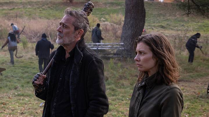 Lauren Cohan as Maggie Rhee, Jeffrey Dean Morgan as Negan in The Walking Dead: Dead City season 3