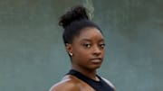 Simone Biles was photographed by James Macari in Houston, Texas