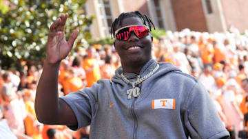 5-star Tennessee football commit David Sanders Jr. during the Vol Walk before a game between Tennessee and Kent State in Neyland Stadium, in Knoxville, Tenn., Saturday, Sept. 14, 2024.