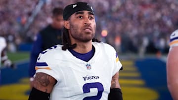 Minnesota Vikings cornerback Stephon Gilmore (2) against the Los Angeles Rams during an NFC wild card game at State Farm Stadium. 