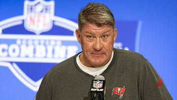 Tampa Bay Buccaneers GM Jason Licht could lose a key piece of his front office team this offseason. (Mandatory Credit: Trevor Ruszkowski-Imagn Images)