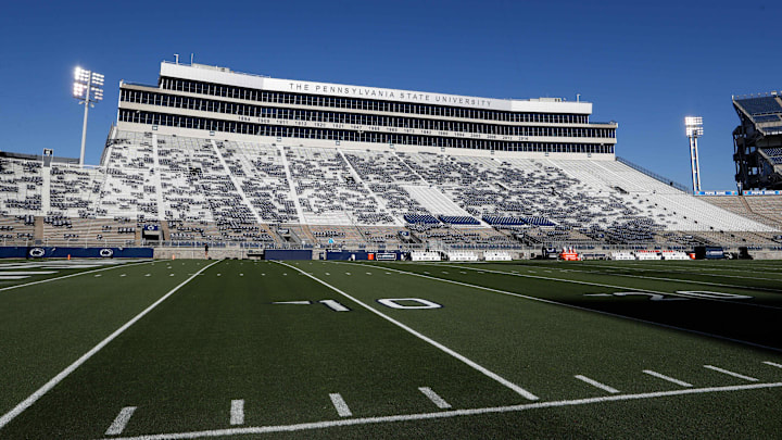 A general view of Penn State's Beaver Stadium prior to a college football game. 