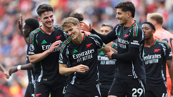 Martin Ødegaard's late rocket propelled Arsenal to victory. Martin Ødegaard's late rocket propelled Arsenal to victory.
