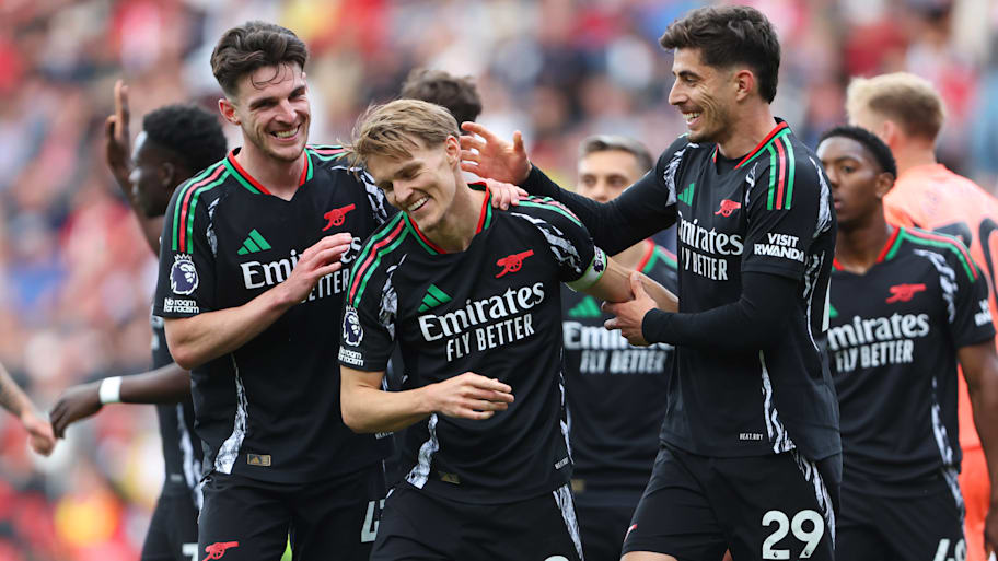 Martin Ødegaard's late rocket propelled Arsenal to victory. | IMAGO/Colorsport