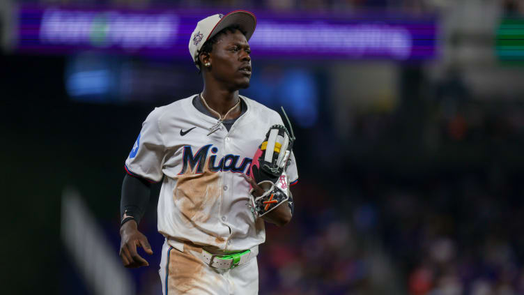 Miami Marlins centerfielder Jazz Chisholm Jr.