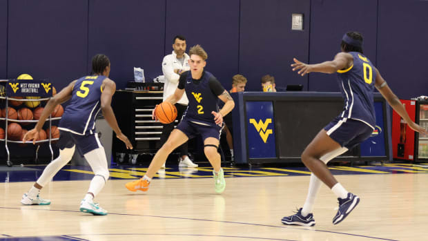 West Virginia University guard Dylan Jay