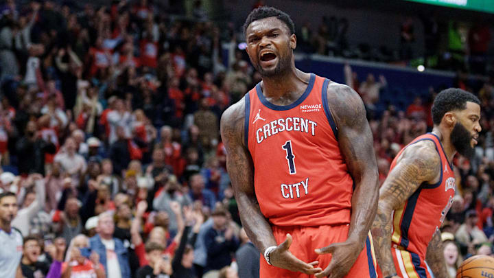 New Orleans Pelicans forward Zion Williamson. New Orleans Pelicans forward Zion Williamson.