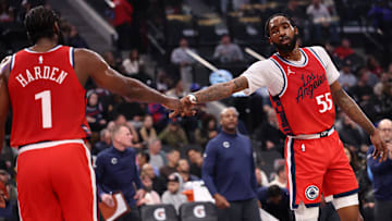 James Harden, Derrick Jones Jr., LA Clippers