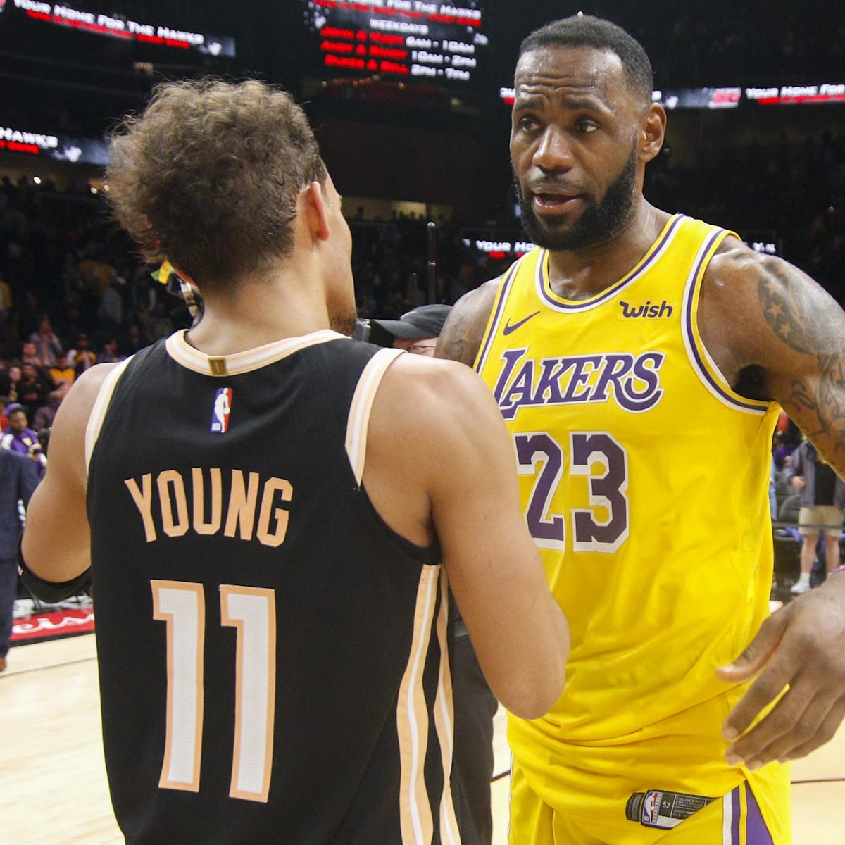 Trae young and lebron james top