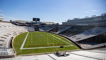 Construction on Doak Campbell Stadium is well underway as construction crews work on renovating the seating Friday, Feb. 2, 2024.