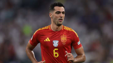 Mikel Merino earned minutes off the bench for Spain at Euro 2024