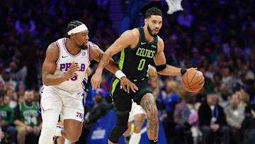 Boston Celtics, Philadelphia 76ers, Jayson Tatum, Jaylen Brown, Tyrese Maxey, Derrick White