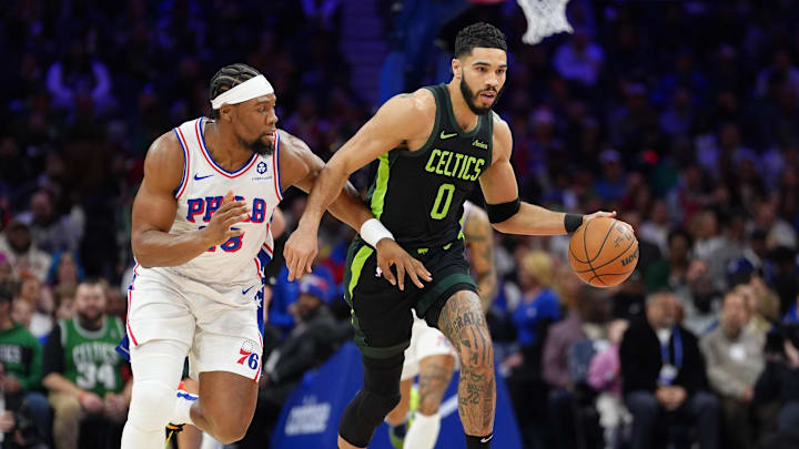 Boston Celtics, Philadelphia 76ers, Jayson Tatum, Jaylen Brown, Tyrese Maxey, Derrick White