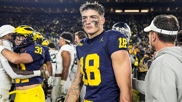 Michigan tight end Colston Loveland Michigan tight end Colston Loveland