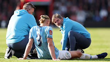 Haaland se machucou em jogo contra o Bournemouth