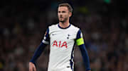 James Maddison leads the Tottenham midfield into action
