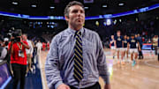 Georgia Tech Yellow Jackets head coach Josh Pastner after a victory against the Louisville Cardinals at McCamish Pavilion. Mandatory Credit: Brett Davis-Imagn Images