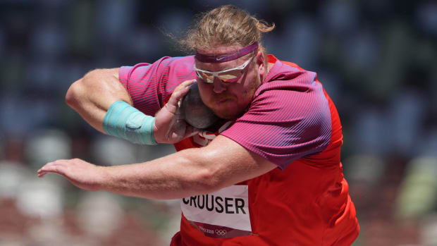 Crouser set an Olympic record en route to his gold medal in Tokyo.
