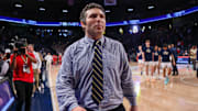 Georgia Tech Yellow Jackets head coach Josh Pastner after a victory against the Louisville Cardinals at McCamish Pavilion. Mandatory Credit: Brett Davis-Imagn Images