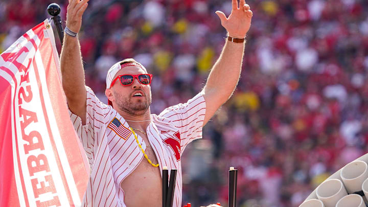 Sep 30, 2023; Lincoln, Nebraska, USA; Will Compton after the first quarter between the Nebraska Cornhuskers and the Michigan Wolverines at Memorial Stadium. 