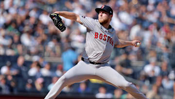 Sep 14, 2024; Bronx, New York, USA; Boston Red Sox relief pitcher Bailey Horn (78) pitches against the New York Yankees during the sixth inning at Yankee Stadium. Mandatory Credit: Brad Penner-Imagn Images