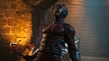 Daredevil/Matt Murdock (Charlie Cox) in Marvel Television's DAREDEVIL: BORN AGAIN, exclusively on Disney+. Photo by Giovanni Rufino. © 2025 MARVEL.