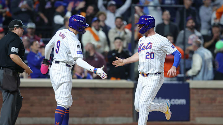Alonso had two hits and two RBI in the Mets' Game 3 win Alonso had two hits and two RBI in the Mets' Game 3 win