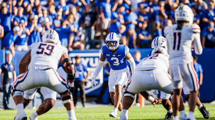 BYU safety Raider Damuni against Arizona