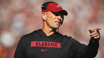 Alabama Crimson Tide head coach Kalen DeBoer