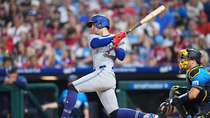 Ernie Clement has smashed left-handed pitchers this season.