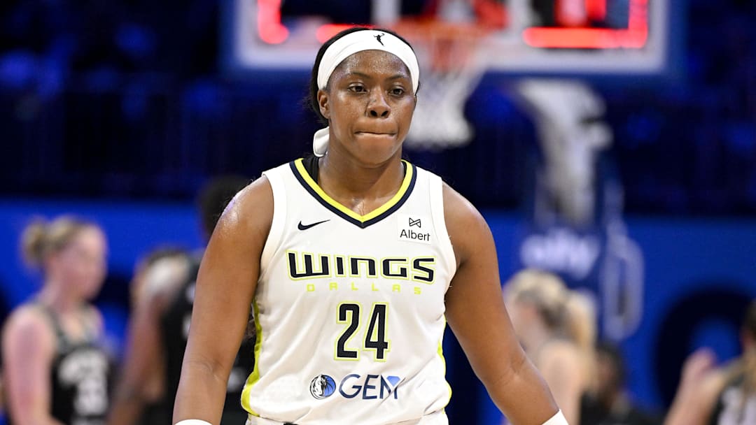 Aug 8, 2025; Arlington, Texas, USA; Dallas Wings guard Arike Ogunbowale (24) walks off the court after the Wings lose to the New York Liberty at College Park Center. Mandatory Credit: Jerome Miron-Imagn Images Aug 8, 2025; Arlington, Texas, USA; Dallas Wings guard Arike Ogunbowale (24) walks off the court after the Wings lose to the New York Liberty at College Park Center. Mandatory Credit: Jerome Miron-Imagn Images