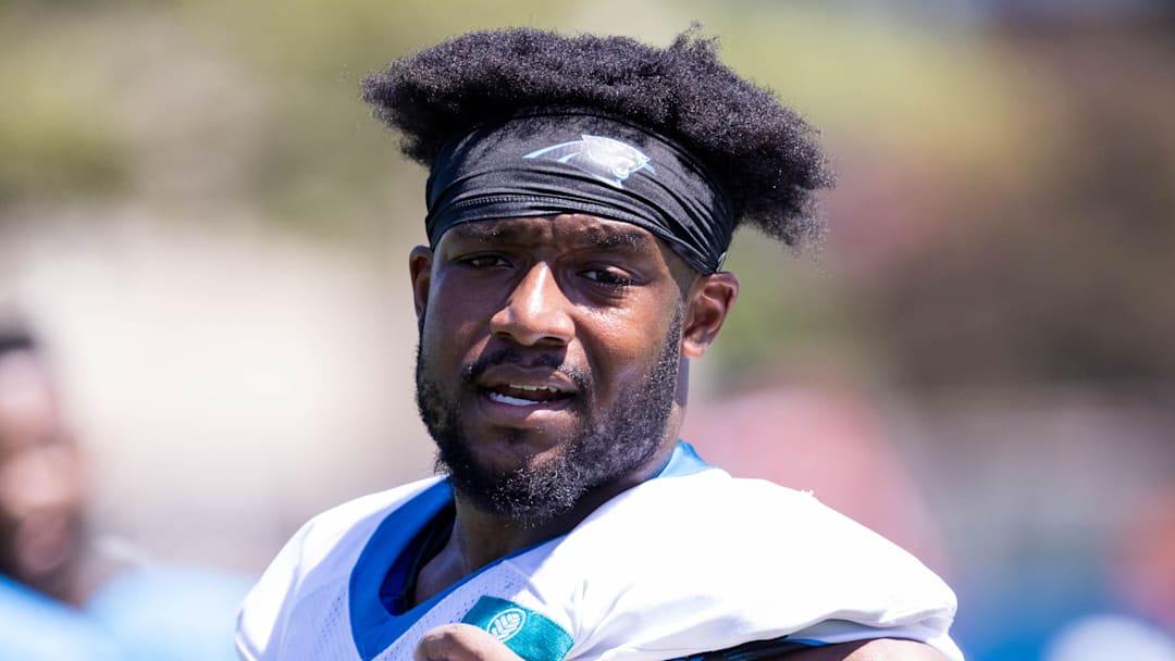 Carolina Panthers edge rusher D.J. Wonnum 