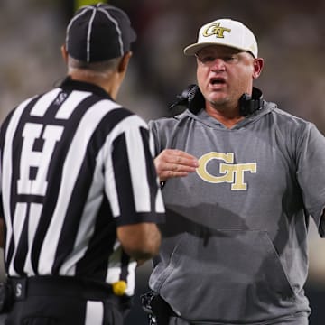 It was a frustrating night for Georgia Tech head coach Brent Key.